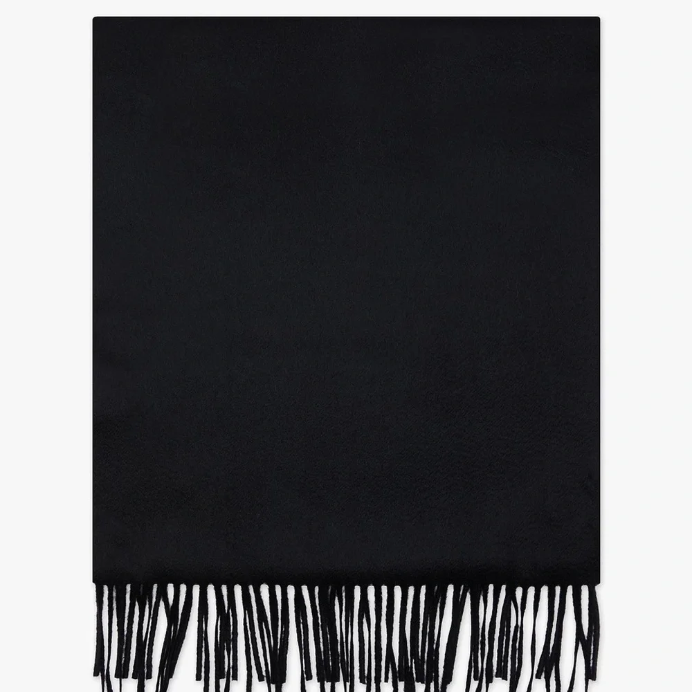 Mens Pure Cashmere Scarf Made in Scotland New 12 x 72 Muffler